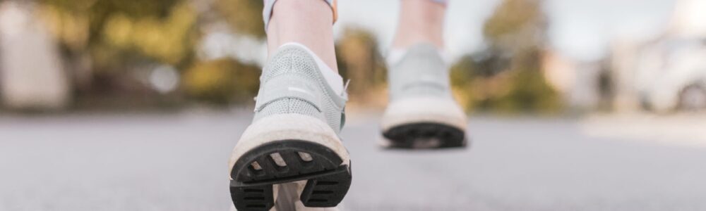 Close up of woman's shoes walking down the street. Anxiety can impact every aspect of your life in a negative way. Anxiety treatment in north carolina can help you process and understand those feelings.